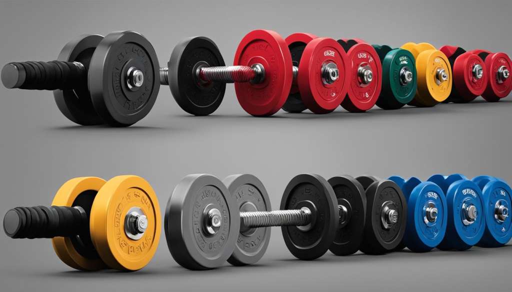 Adjustable dumbbells