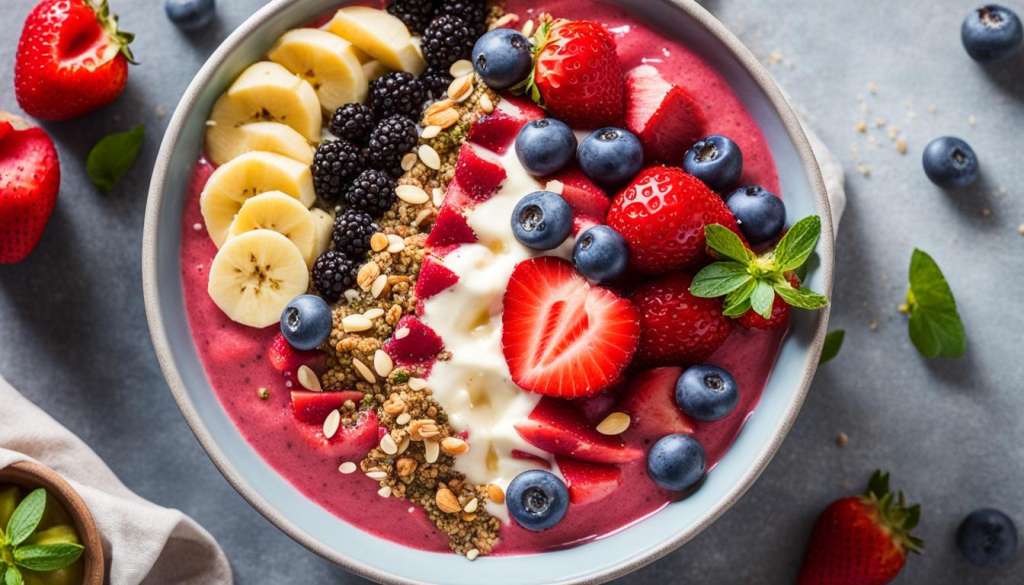 Nutrient-rich smoothie bowl